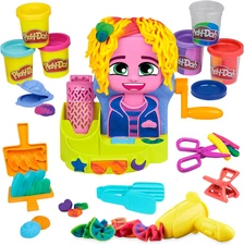 Hair Stylin' Salon Playset with 6 Cans, Pretend Play Toys for Girls and Boys Age