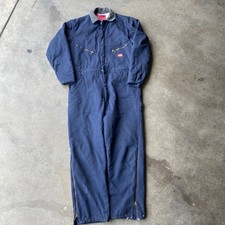 VINTAGE 1970s DICKIES COVERALLS TALON ZIPPERS DISTRESSED AND FADED WORKWEAR