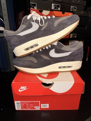 Size 9.5 - Nike Air Max 1 Premium Low Crepe - Soft Grey