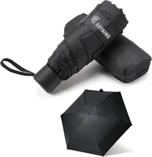 Small Mini Umbrella with Case by GAOYAINIG Light Compact Design Perfect for Trav