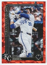 2025 Topps Series 2 Kyle Isbel Orange Diamante Foil /25 #470 Kansas City Royals