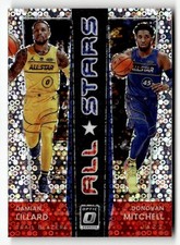 2021-22 Donruss Optic #5 Damian Lillard / Donovan Mitchell All-Stars Fast Break