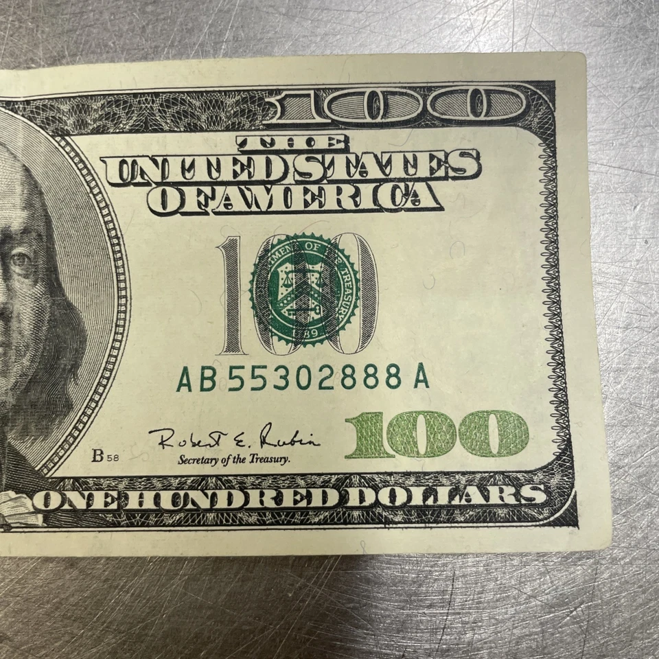 1996 $100 Hundred Dollar Bill Rare Federal Reserve Note Vintage 29 years old - Image 2 of 4