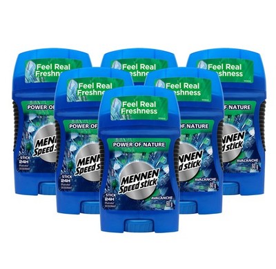 Mennen Speed Stick Avalanche Deodorant Stick Alu-Free 48H Protection 50g 6-Pcs