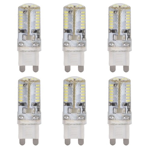Six Packs Of G9 Silicone Small Bulbs 6W Small Bulbs 58LED (voltage 220V) Warm Li - Picture 14 of 24