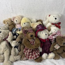 Lot of 18 Boyds Bears  Friends Plush Vintage Jointed Retired Tags Rare Finds