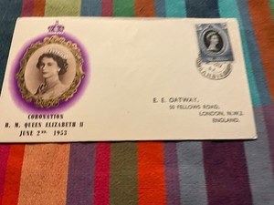 1953 QEII Coronation Gambia Cover