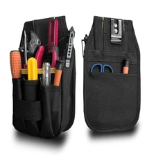 Small Tool Pouch with Belt Clip Multi-Pocket Holster OrganizerTool Pouch Hold...