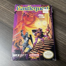 Castlequest Nintendo NES Complete Game + Box + Manual + Poster + Map