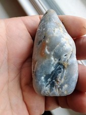 Natural Raw Blue Chalcedony Stone Beautiful Piece 