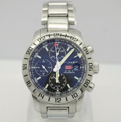 Chopard Mille Miglia GMT 8992 Men's Chronograph Automatic Watch SS Bracelet Band