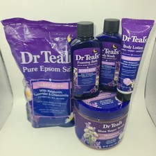 5 Pc Dr Teal's Sleep Bath Set w/ Melatonin  Essential Oils Lavender  Chamomile