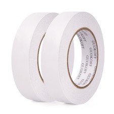 Double Sided Tape 1 Inch x 40 Yards - 2 Rolls, Strong Adhesive Double Sided S...