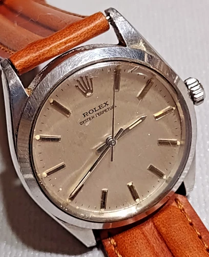 1966 ROLEX OYSTER PERPETUAL 1002 AUTOMATIC STEEL WRISTWATCH CAL 1520 26J