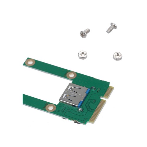 Plastic + Metal Mini PCI-E To USB 2.0 Converter Adapter Card Expansion Card - Picture 7 of 12