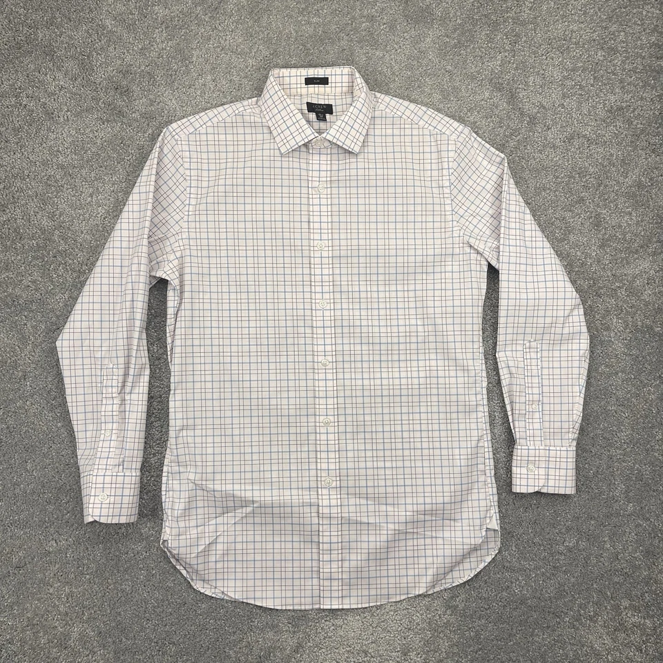 Camisa J Crew Para Hombre 15 1/2 32 Ludlow Cuadros Abotonada Manga Larga Calce Ajustado Foto 2 de 4