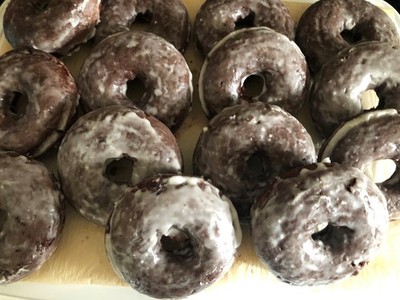 Delicious Homemade Chocolate Glazed Donuts * Organic Ingredients