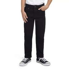 Levi's 502 Taper Fit Stretch Performance Black Jeans Big Boy SZ 16 - 28x30 NWT