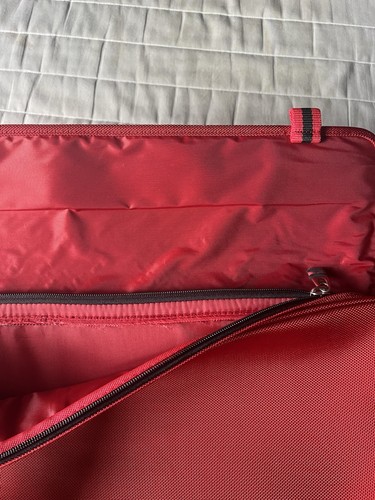 Ralph Lauren Vintage Signature Większa czerwona walizka na kółkach (22" x 25" x 9") - Zdjęcie 5 z 13