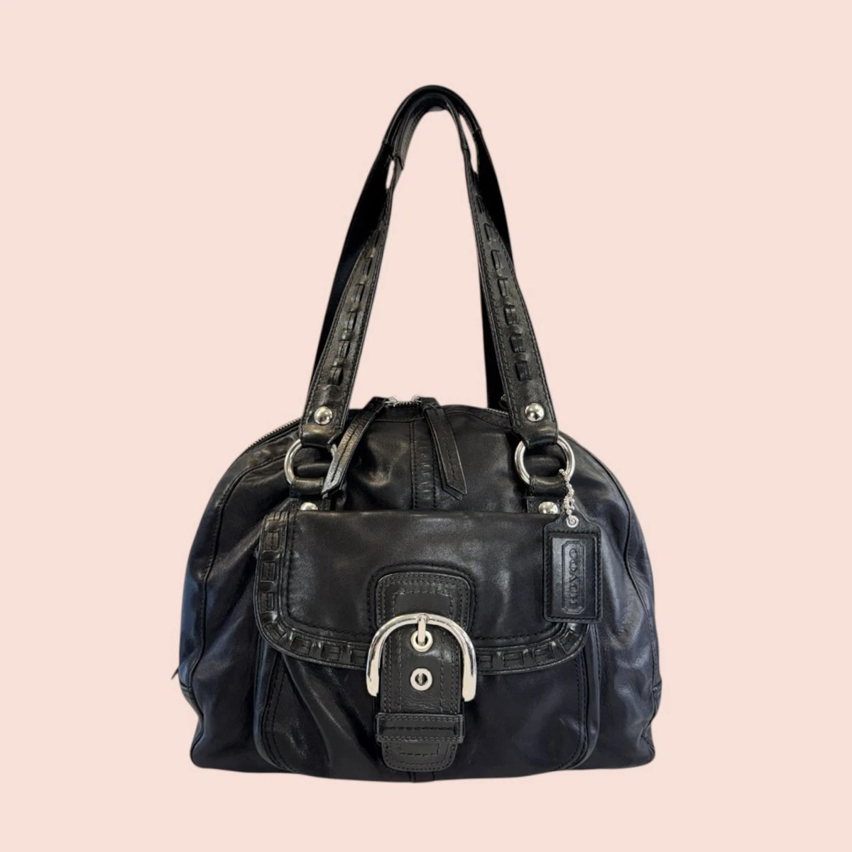 Coach Dome Satchel/Top Handle Bag Black Bags & Handbags for Women 