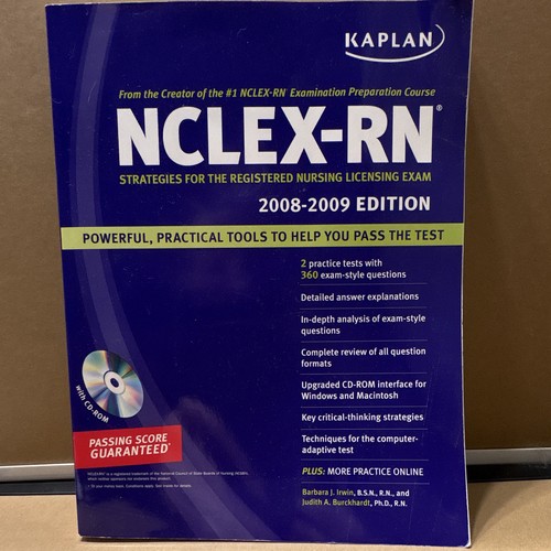 Kaplan NCLEX-RN Strategies Nursing Licensing Exam 2008 Study Guide + CD-ROM