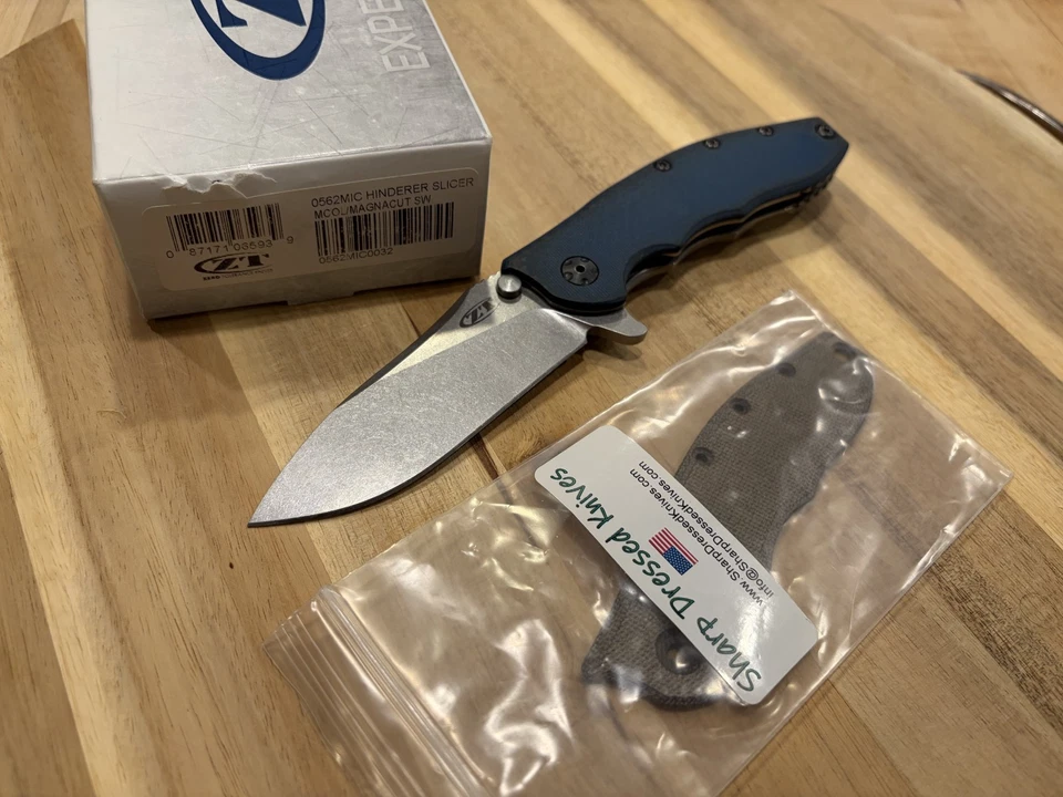 Zero Tolerance Hinderer Titanium Framelock Magnacut Micarta ZT 0562MIC SDK BONUS - Image 2 of 4