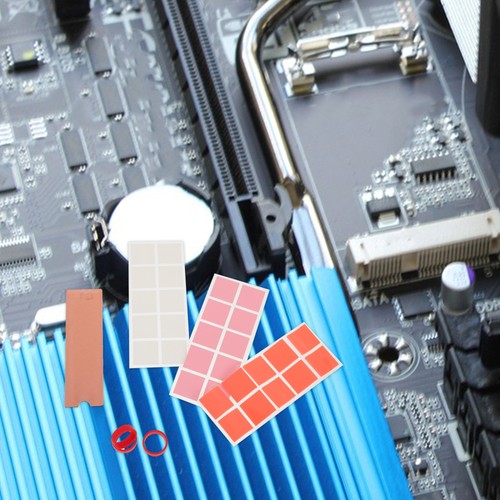 1 Set Metal Cooler Fin .2 22x80 22x110 NVME Cooler Fin Copper Heating Sink - Afbeelding 11 van 12