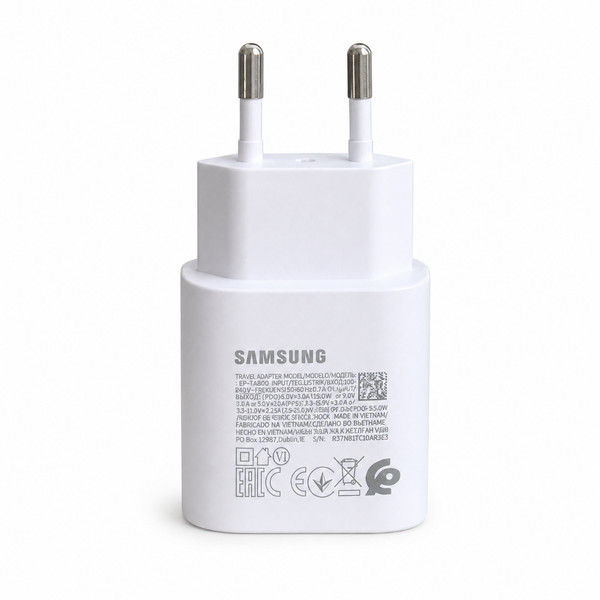 Original Samsung USB-C SchnellladegeräT 25W Adapter Netzteil LadegeräT Weiß-image