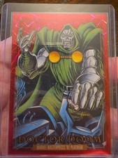 2024 Skybox Marvel Masterpieces 92 Platinum #26 Doctor Doom Pink Laser ⭐️ /992