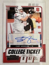 2021 Panini Contenders Cary Angeline #175 Draft Picks College Ticket Auto Eagles