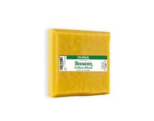 Yellow Beeswax Block - Natural, Triple Filtered - 1 Pound, Honey Scent 1 lb