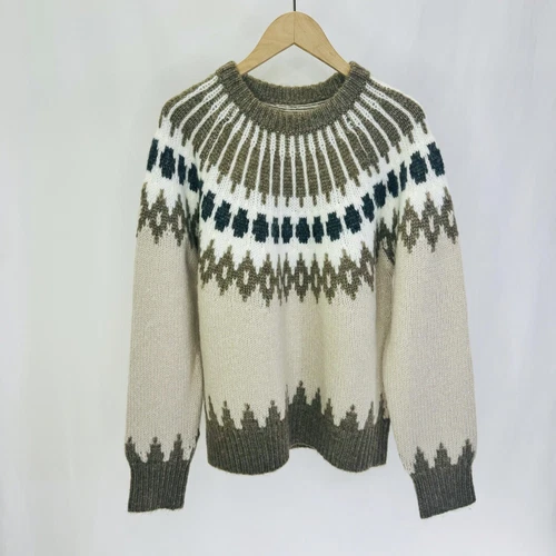 Nili Lotan Womens Autumn Warm Vintage Crew Neck Fashion Knitted Sweater - Picture 17 of 18