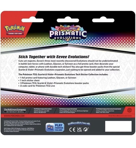 Pokémon TCG SV- Prismatic Evolutions Tech Sticker Collection - Picture 5 of 5