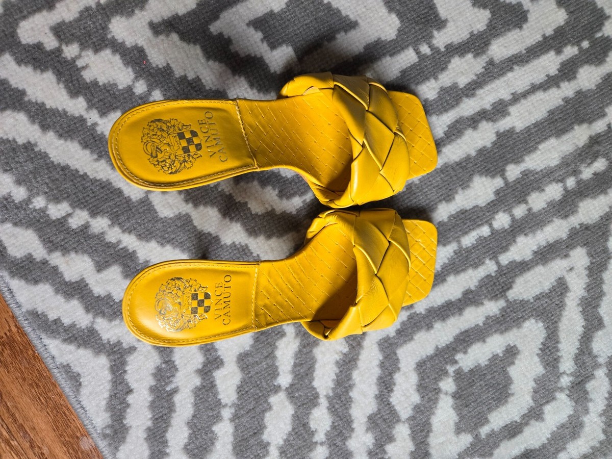 Vince Camuto Bottega Veneta Slides Dupe Sz 9 | eBay