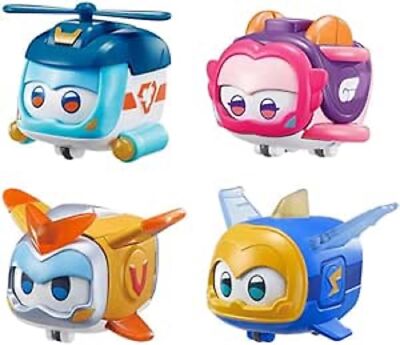 Super Wings Super Pets 4-Pack Collection Jerome, Golden Boy, Shine, Ellie, Ve...
