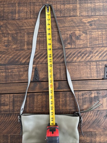 COACH Bleecker Grommets Mini Duffel Bag Gray Luxury Designer Leather 32386 Rare - Picture 9 of 14