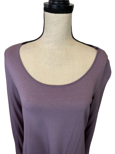 J Jill Top Womens Small Dusty Violet Long Sleeve Pop Over NEW - Picture 4 of 8