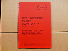 TRIUMPH T120RV,T120R,TR6RV,TR6R,TR6C PARTS BOOK -1972 