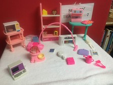 LOT 25 Vintage Barbie Doll Kitchen Microwave, Mixer, Vacuum Cleaner, Computer