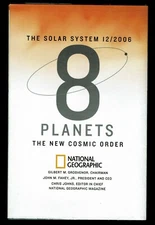 2006-12 December SOLAR SYSTEM, EIGHT 8 PLANETS National Geographic Map EUC - A3+