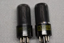 Two Match Tested 6V6GT Sylvania Rebrand for GM Audio Receiver Power Vacuum Tubes