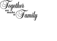 Together we Make a family Vinyl Decal for Signs  Cars Windows Walls Crafts Cups 