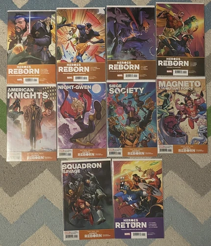 Heroes Reborn #1-7 Complete + Tie Ins + Heroes Return 2021 Jason Aaron VF+