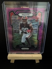 2023 Panini Prizm Cedric Tillman Purple Pulsar RC #321