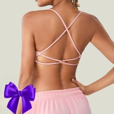 New nude sports underwear bra running fitness yoga clothing tops