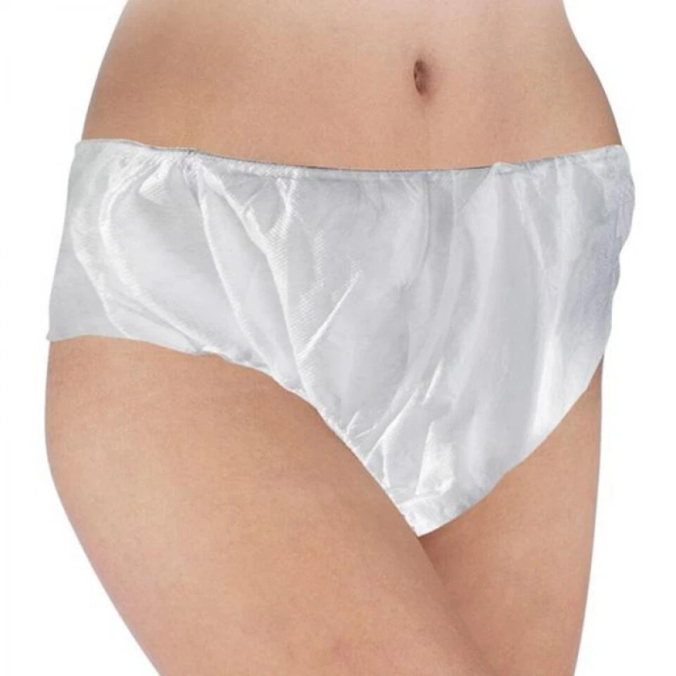 ECONO Disposable Briefs Underwear Pants White One Size Beauty Salon Spray Tan (30)
