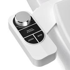 SAMODRA Non-Electric Bidet - Self Cleaning Dual Nozzle (Frontal and Rear Wash...