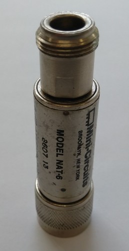 Mini-Circuits NAT-6 Fixed Attenuator 6dB 1W DC-1.5GHz 50Ω N *USED* - Picture 1 of 4