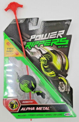 Jakks Power Rippers ALPHA METAL Robotix Series 1 Figure. Rip It Up! NEW 