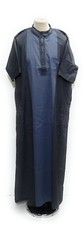 Men Moroccan short sleeve thobe/jubba/kandorah.dishdash.Djelleba .size 62
